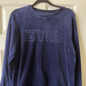 Zyia Velour Sweatshirt